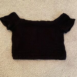 ILLA ILLA Black Stretch Crop Top